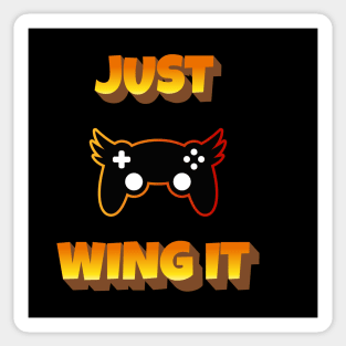 Just Wing It Video Game Controller Sticker